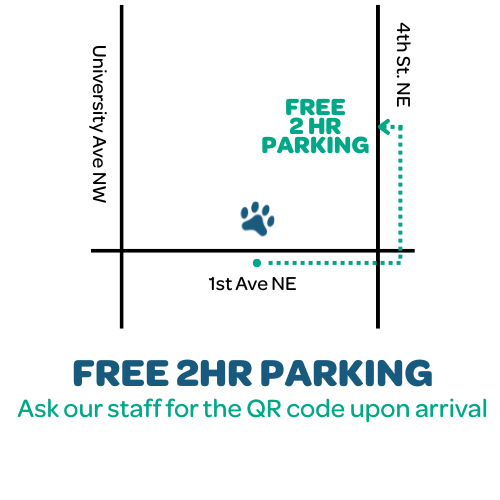 Free 2 hr parking map diagram