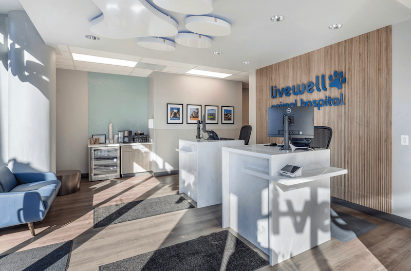 receptionist area